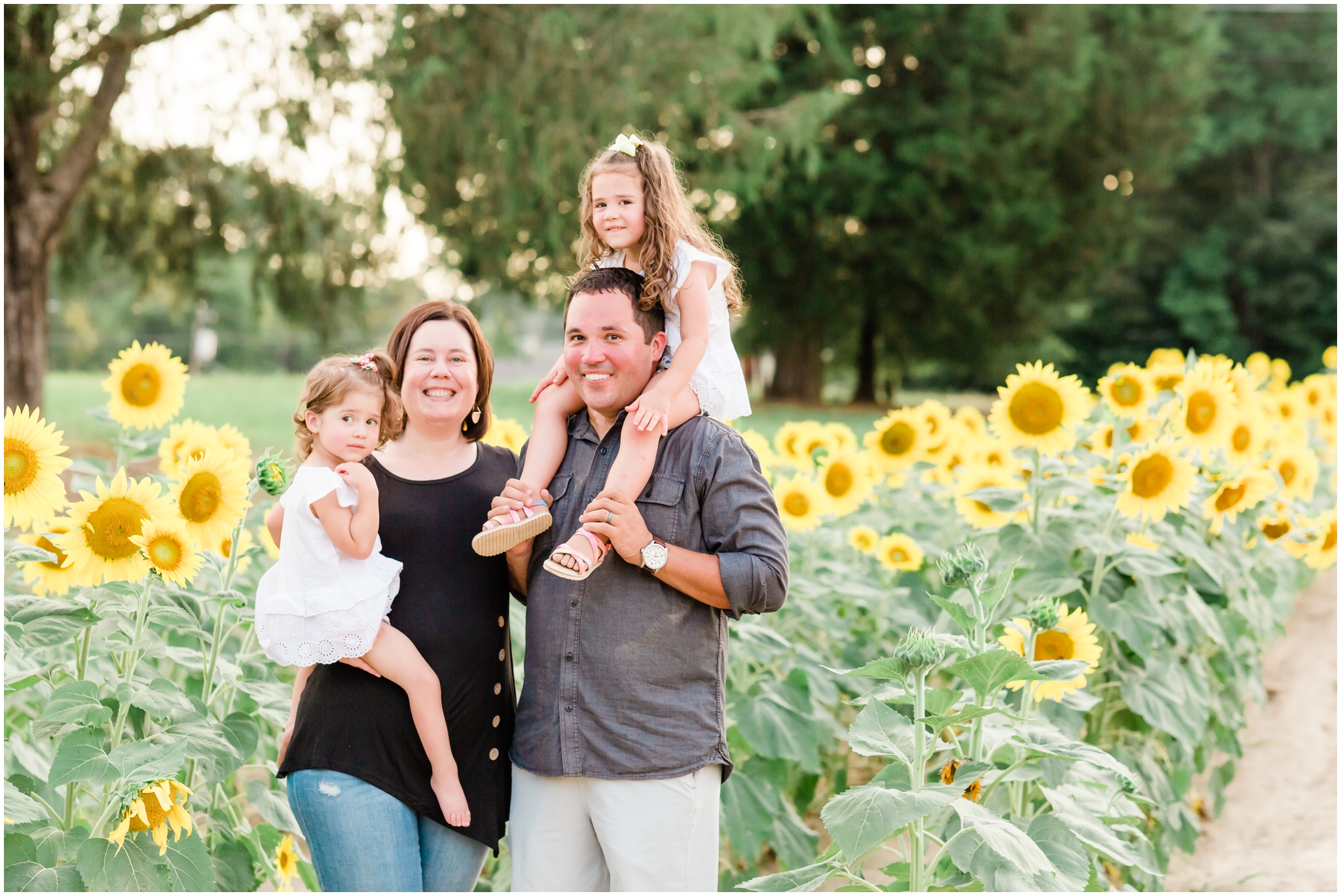 sunflower mini session with alyssa rachelle photography at red's hay farm in ooltewah, tennessee