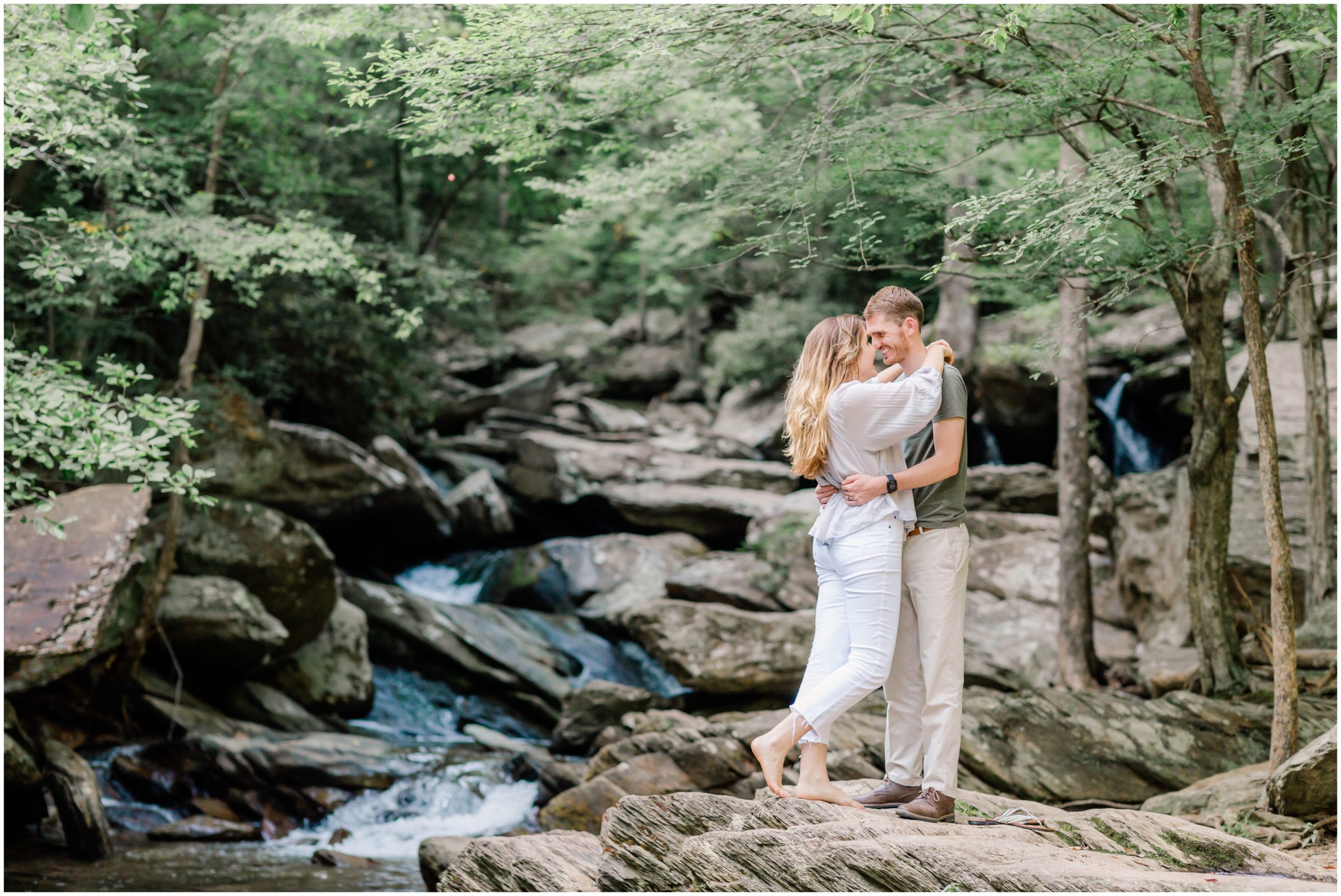 brianna and jonathan lowery's anniversary session on the ocoee river in the cherokee national forest with alyssa rachellephotography