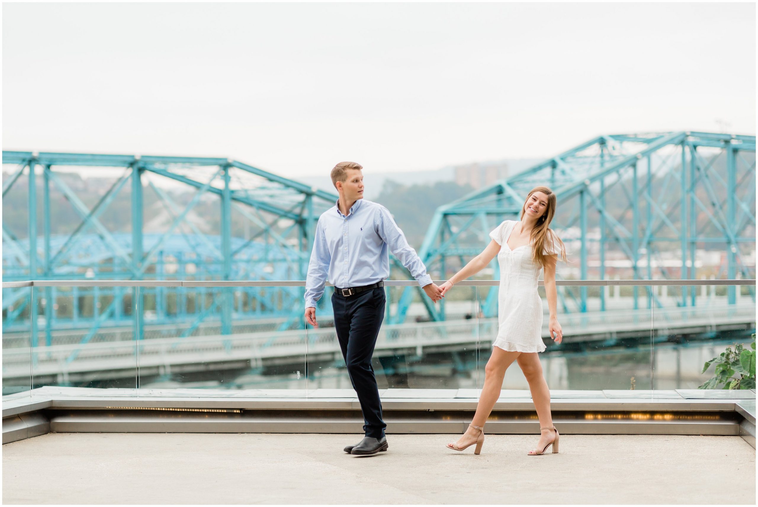 brittany & vlad engagement session at hunter museum in downtown chattanooga with alyssa rachelle photography