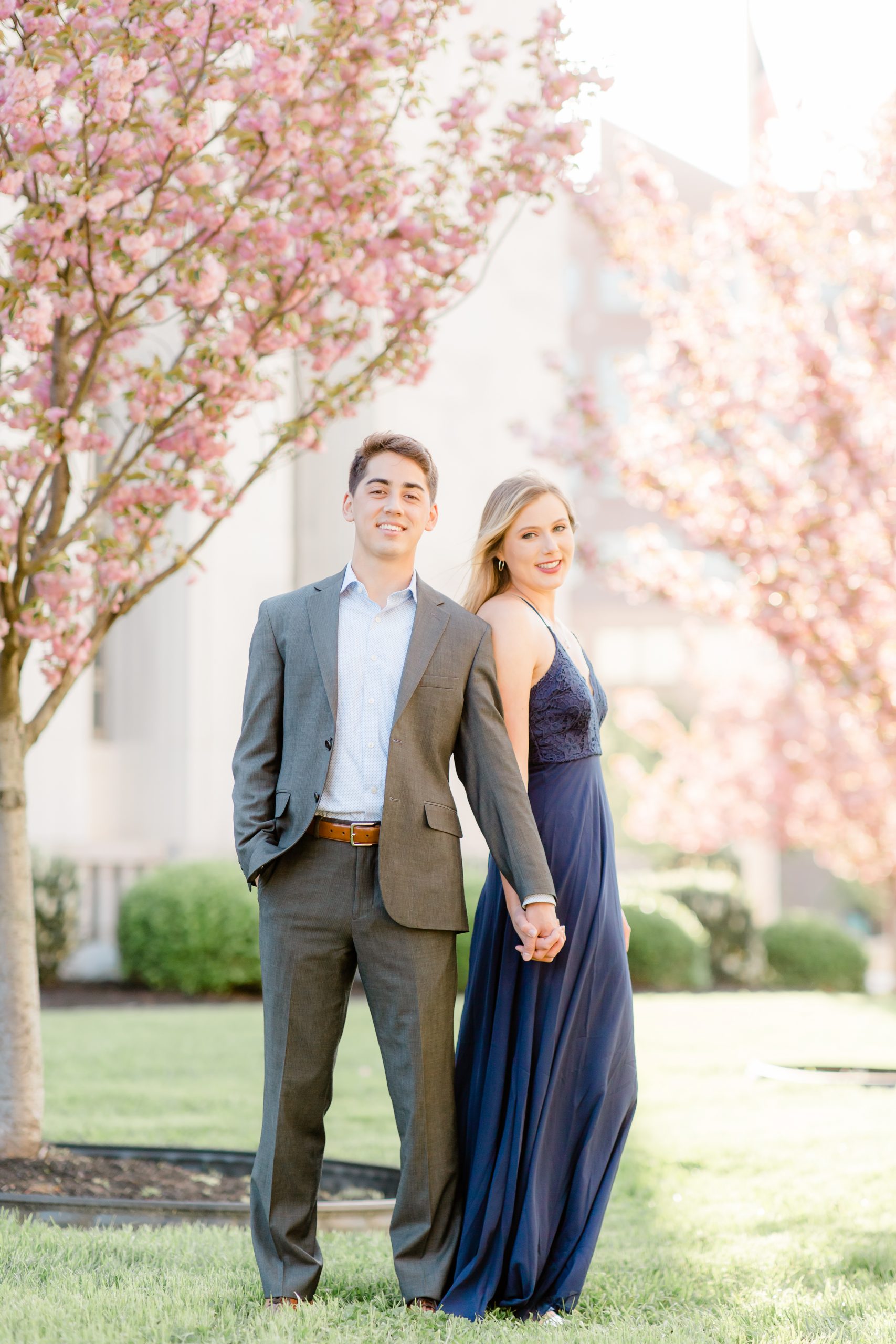 cherry blossom photo shoot in Downtown Chattanooga with chattanooga wedding photographer alyssa rachelle photography