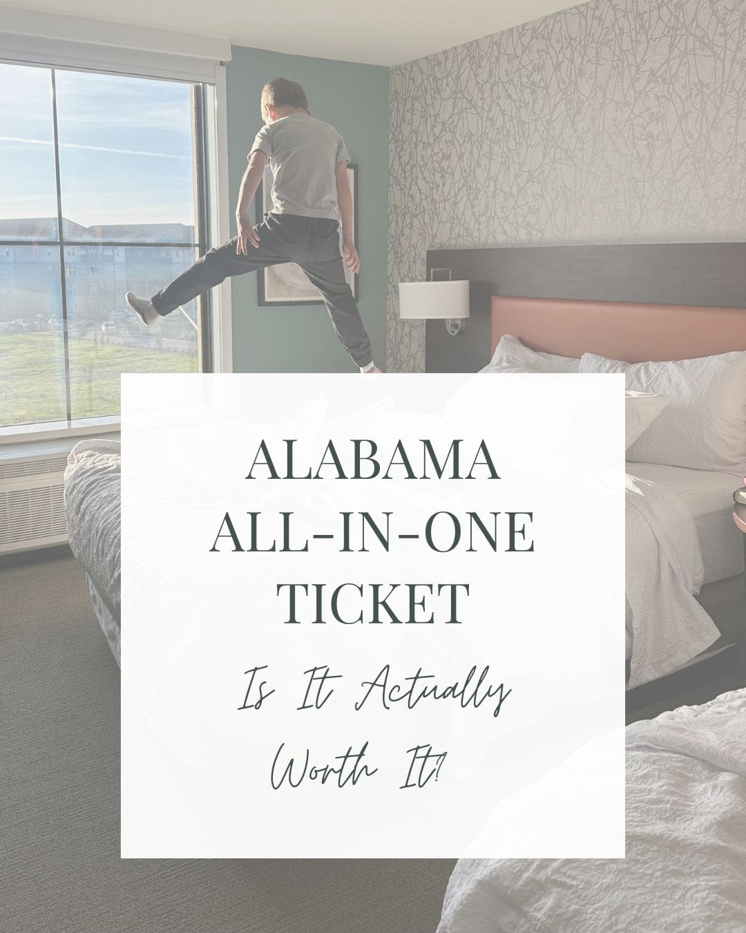 Mother and son enjoying the alabama all-in-one ticket in the Huntsville area